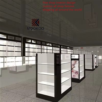 Mostrador de exhibición de perfumes para tienda libre de impuestos