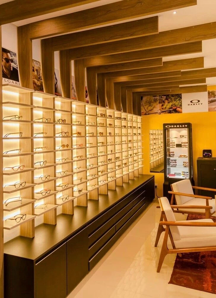 Store Sunglass Wooden Furniture Showcase