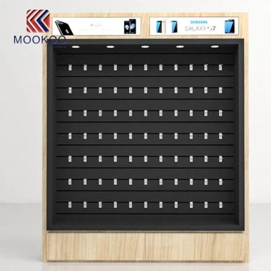 Showcase de accesorios para teléfonos móviles