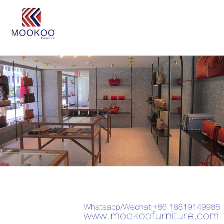 Woman Handbag And Shoe Store Display Shlef