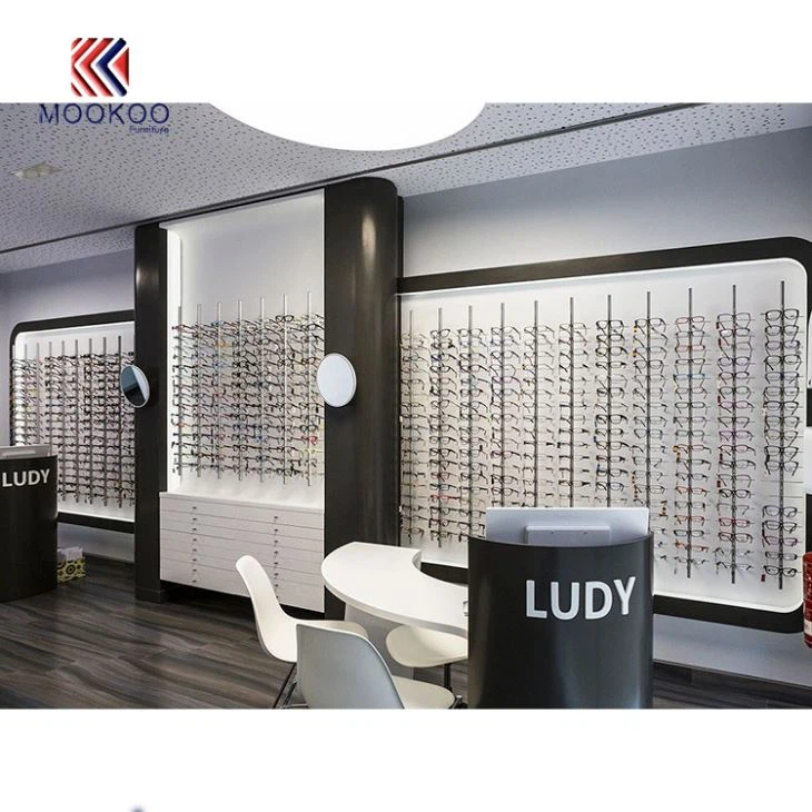 Clear Vision Wall Mounted Eyeglasses Display