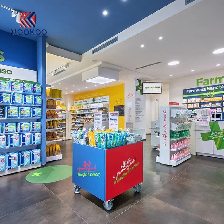 Pharmacy Shop Customized Display Showcase
