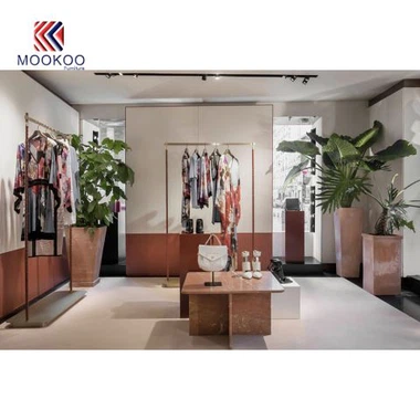Diseño de exhibición de ropa de fábrica china
