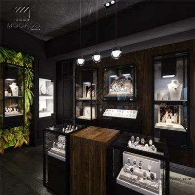 Exhibición de piso de joyería