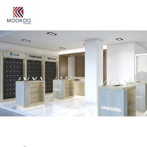 Muestra de diseño de tienda de telefonía móvil