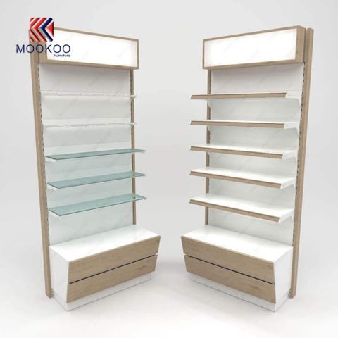 Estantes de exhibición personalizados de Farmacia Shop